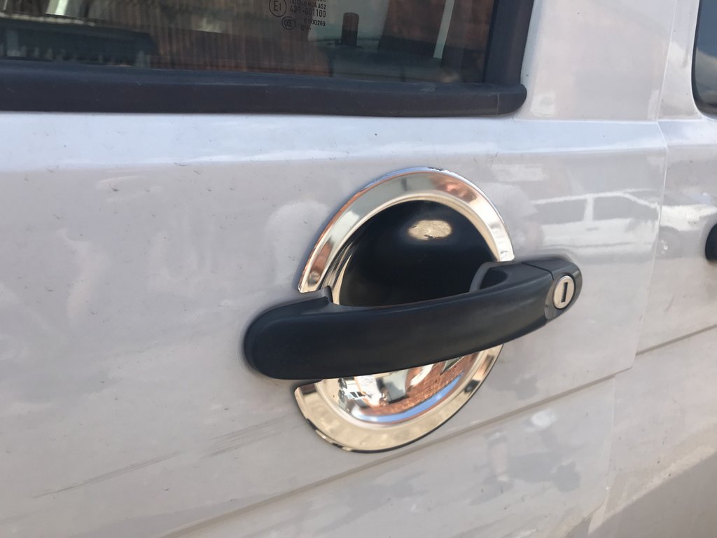 Lining under the handle (stainless) for Volkswagen T5 Caravelle 2004-2010 - image 1