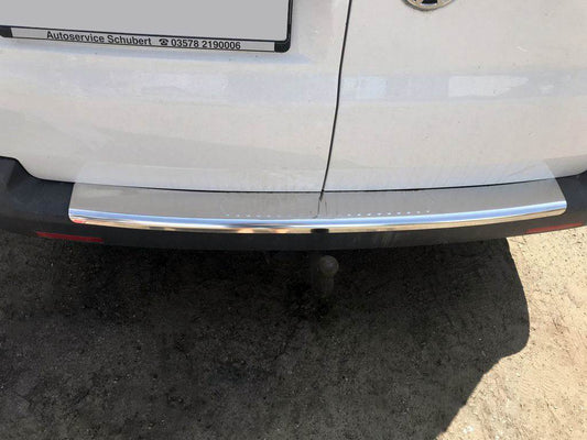 Cover on the rear bumper (Carmos V1, steel) for Volkswagen T5 Transporter 2003-2010 - Reelken Auto