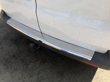 Rear bumper protector with lip (Carmos V1, stainless steel) for Volkswagen T5 Caravelle 2004-2010 - image 1