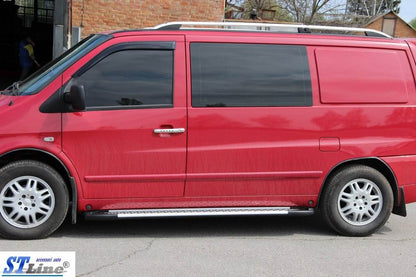 Lateral platforms X5-type (2 EA., alum.) for Mercedes Vito W638 1996-2003 - Reelken Auto