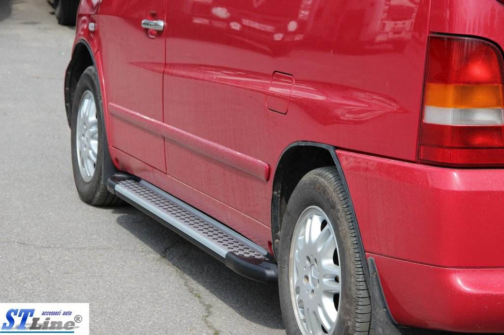 Lateral platforms X5-type (2 EA., alum.) for Mercedes Vito W638 1996-2003 - Reelken Auto