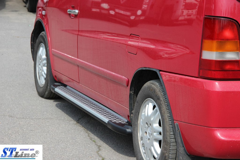 Side Steps Allmond Grey (2 pcs, Aluminum) for Mercedes Vito W638 1996-2003 - image 5