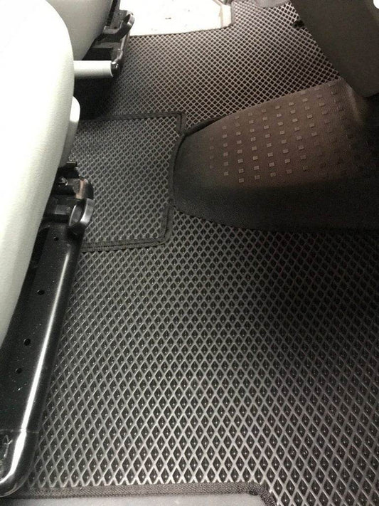 EVA floor mats (black, front, for 1+1) for Volkswagen T5 Transporter 2003-2010 - Reelken Auto