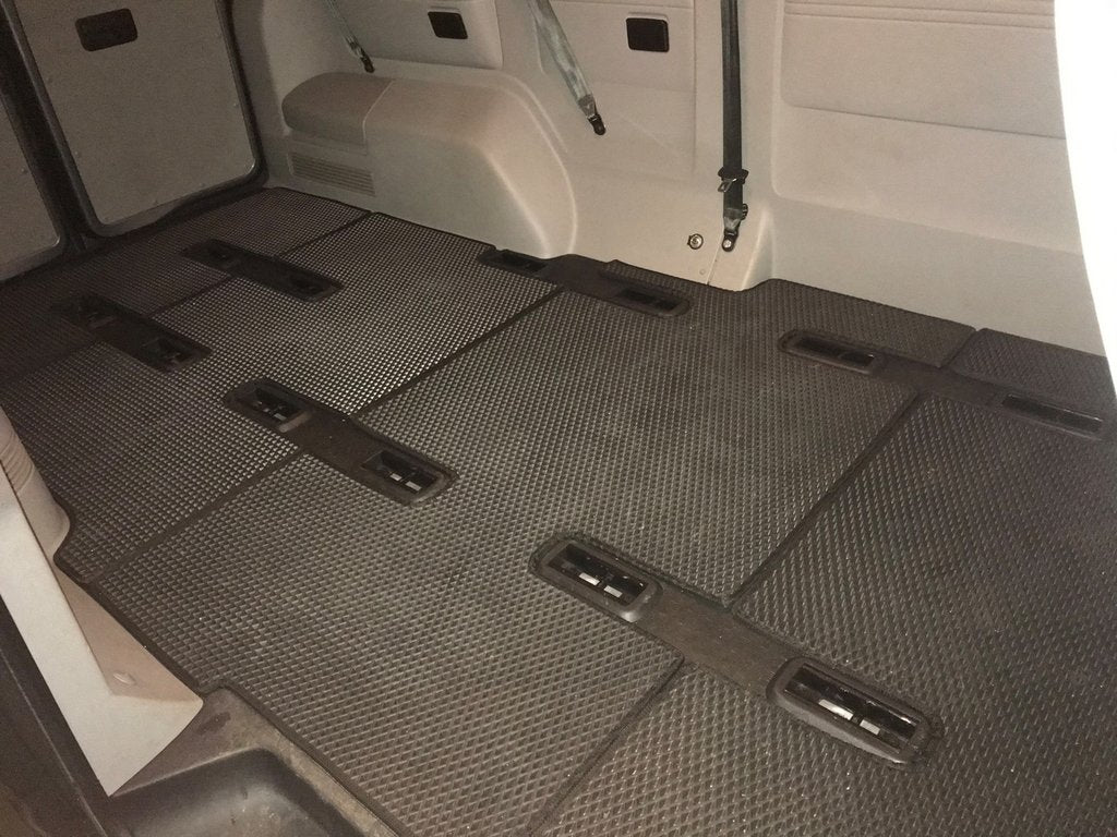 EVA floor mats V1 (long wheelbase, full interior set, black) for Volkswagen T5 2010-2015 - image 1