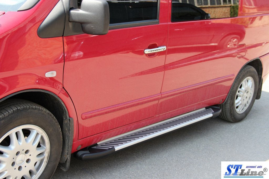 Side Steps Line (2 pcs, Aluminum) for Mercedes Vito W638 1996-2003 - image 3