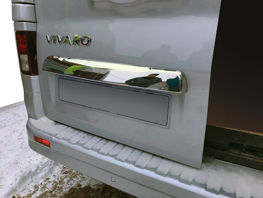 Stainless steel trim above license plate for Opel Vivaro 2015-2019 - image 1