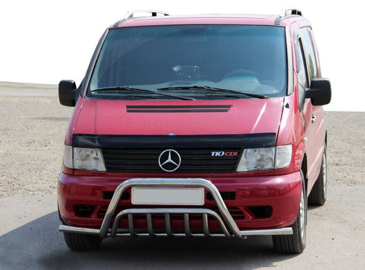 Bull Bar with Bumper Wings WT002 Plus (Stainless Steel) for Mercedes Vito W638 1996-2003 - image 1