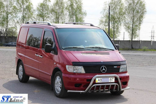 Kangaroo cage with whiskers WT002 Plus (stainless steel) for Mercedes Vito W638 1996-2003 - Reelken Auto