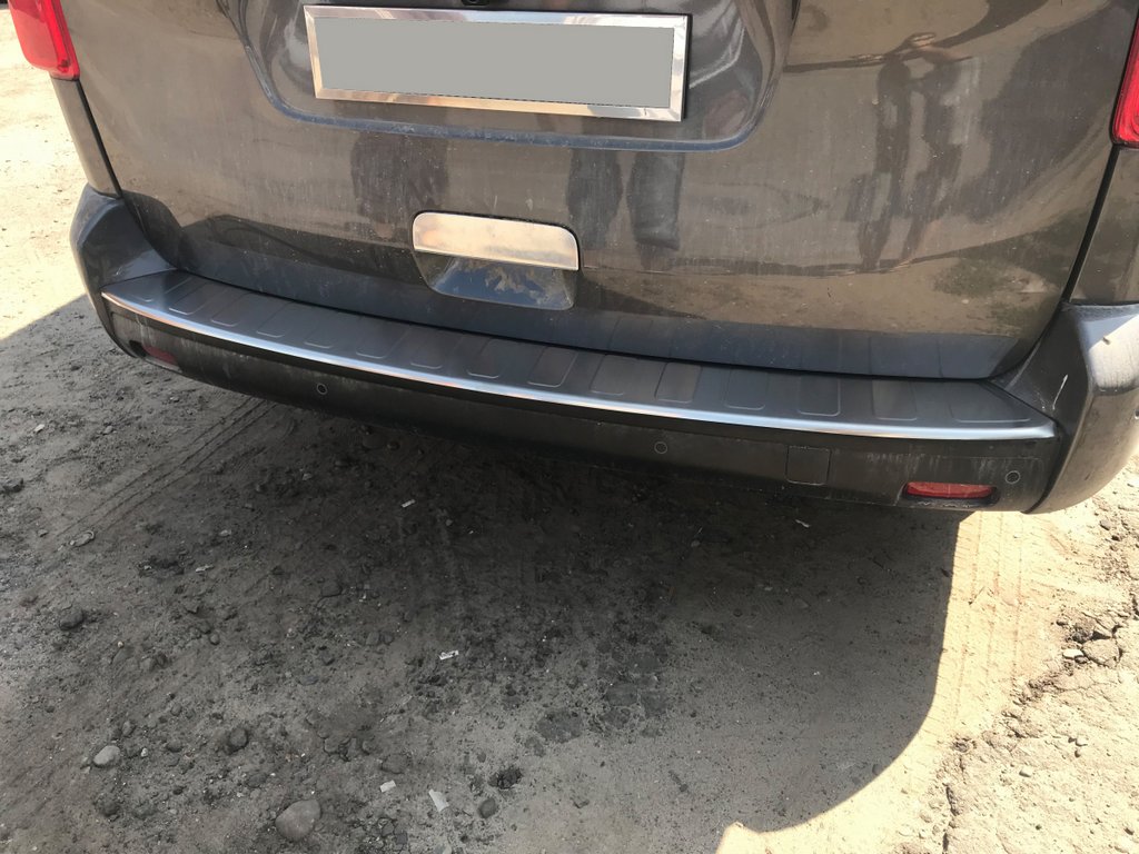 Rear Bumper Protector OmsaLine Stainless Steel for Toyota Proace 2016- - image 1