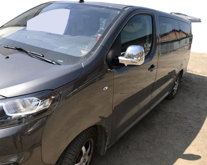 Mirror Covers (2 pcs, plastic) for Peugeot Traveller 2017- - image 1