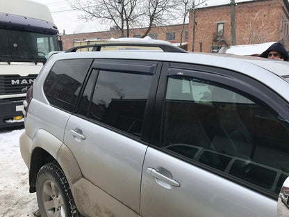 Black Roof Rails Turkish for Toyota Land Cruiser Prado 120 2002-2009 - image 10