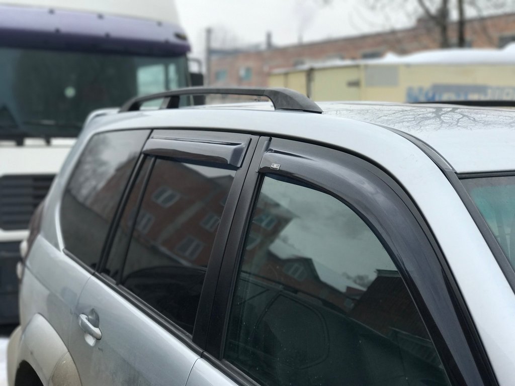 Black Roof Rails Turkish for Toyota Land Cruiser Prado 120 2002-2009 - image 7