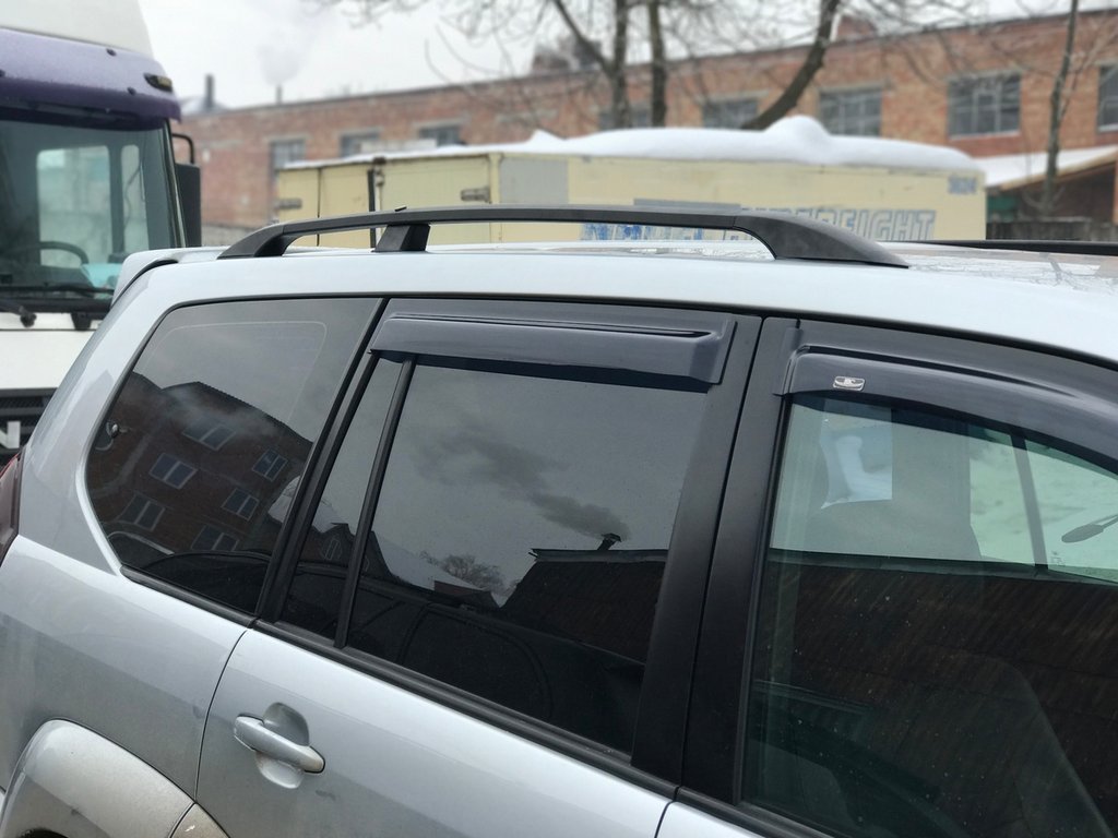 Black Roof Rails Turkish for Toyota Land Cruiser Prado 120 2002-2009 - image 6