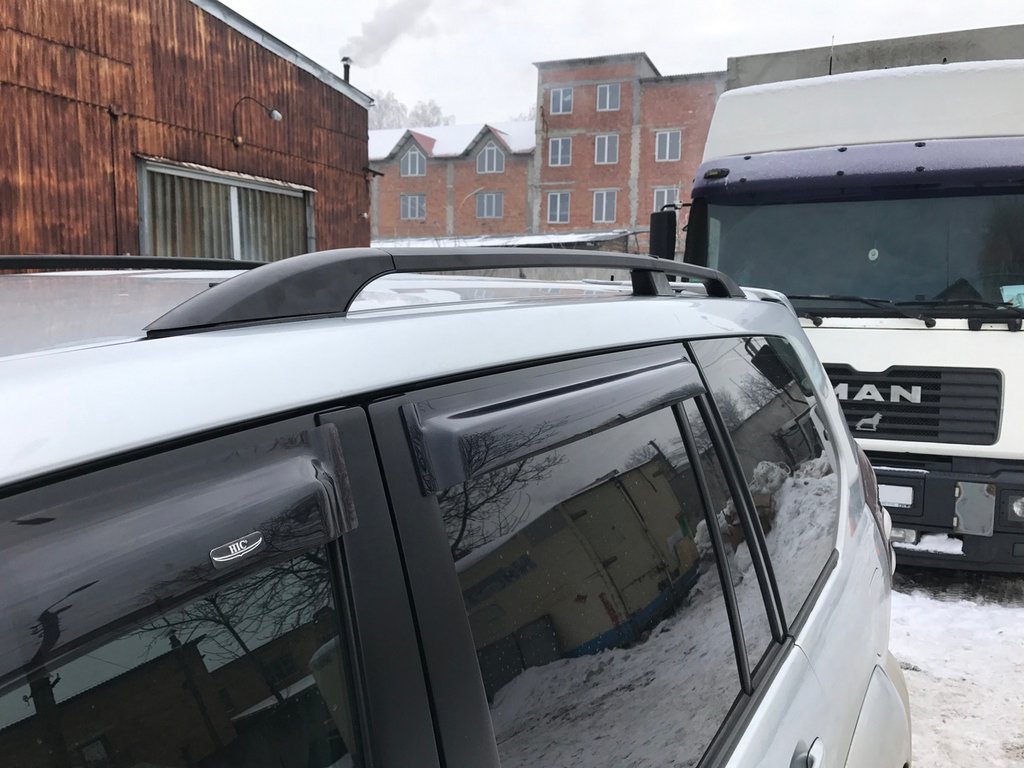 Black Roof Rails Turkish for Toyota Land Cruiser Prado 120 2002-2009 - image 4