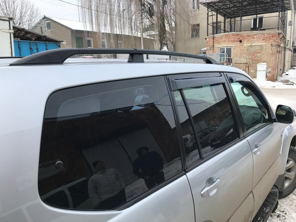 Roof rails Black Turkish for Toyota Land Cruiser Prado 120 - image 3