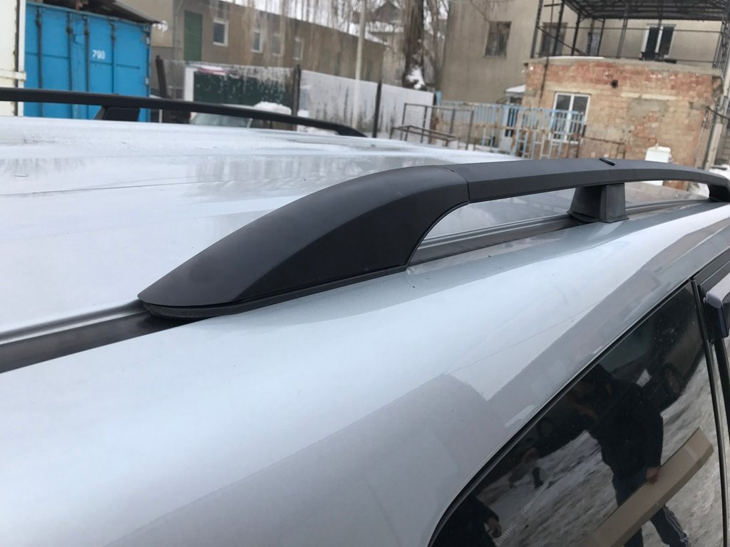 Black Roof Rails Turkish for Toyota Land Cruiser Prado 120 2002-2009 - image 2