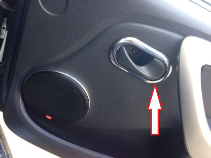 Interior Door Handle Covers Carmos (4 pcs, Stainless Steel) for Renault Duster 2008-2017 - image 2