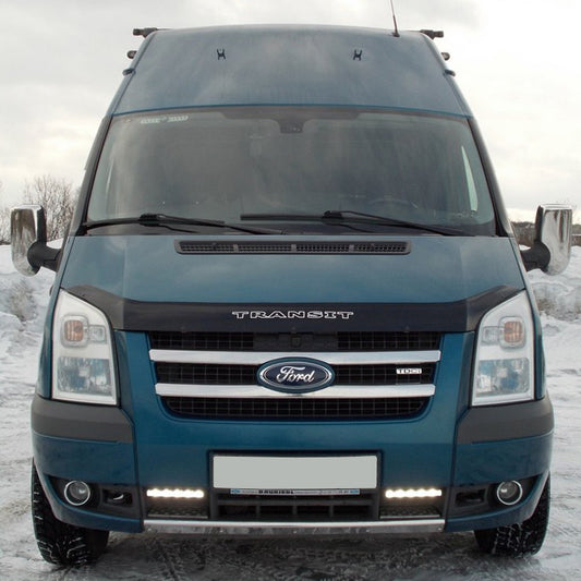 Overlay grille (2 pcs, stainless steel) for Ford Transit 2000-2014 - image 2