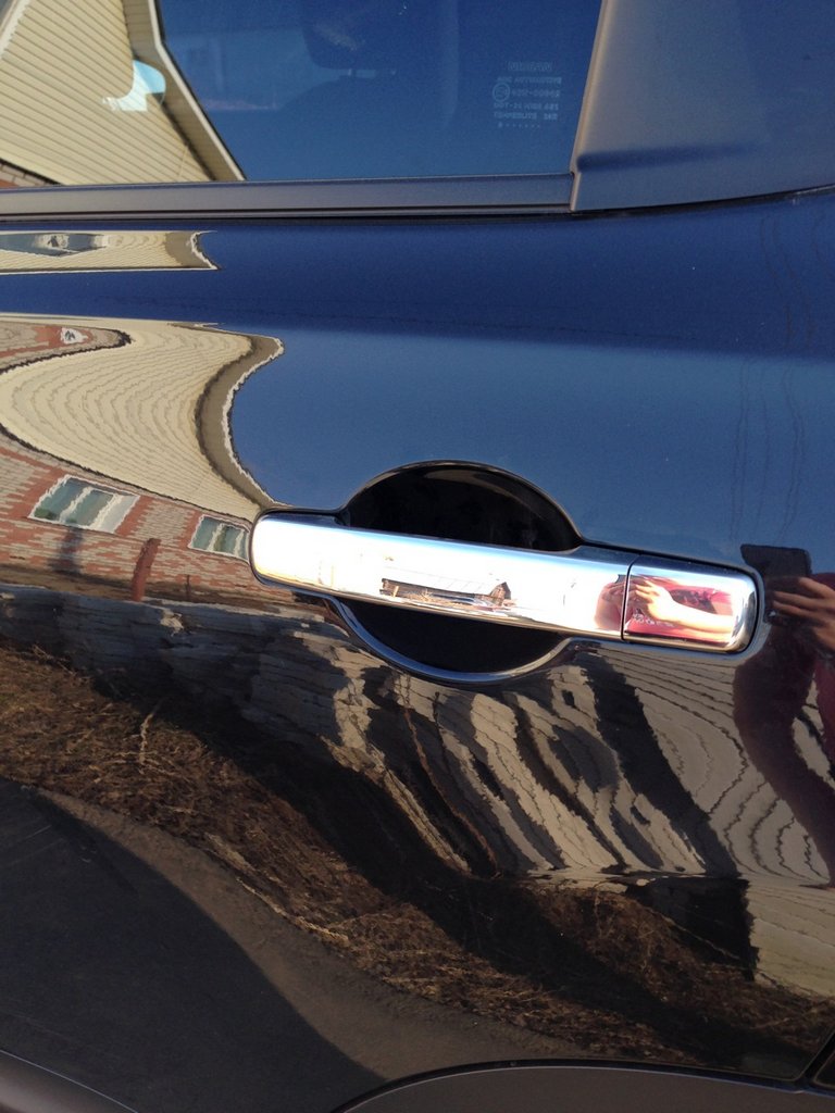 Covers for handles (2 pcs, stainless steel) for Nissan Pathfinder R51 2005-2014 - image 5