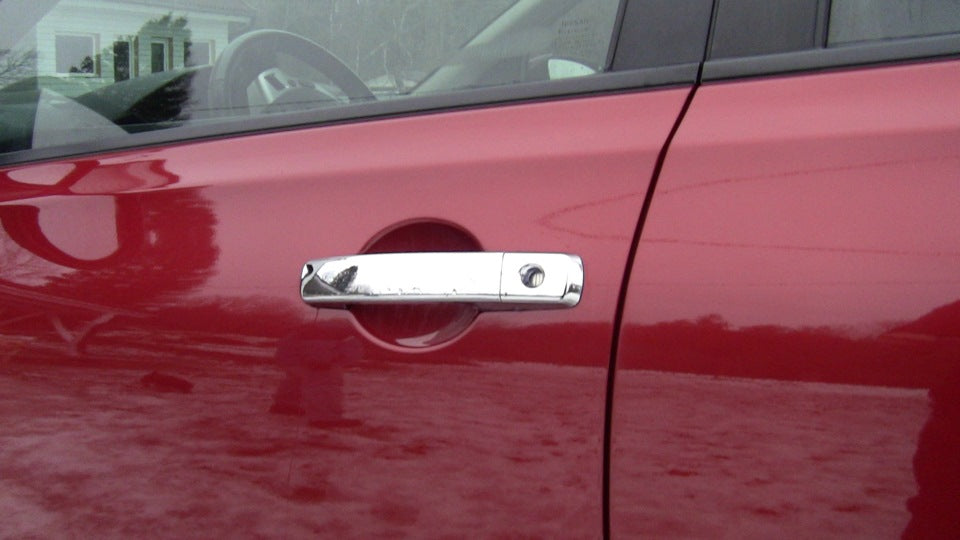 Chrome Door Handle Covers (2 pcs, Stainless Steel) for Nissan Pathfinder R51 2005-2014 - image 1