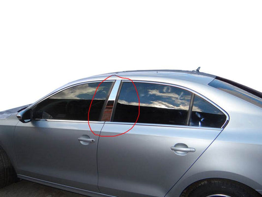 Door pillar molding (stainless) for Volkswagen Jetta 2011-2018 - Reelken Auto