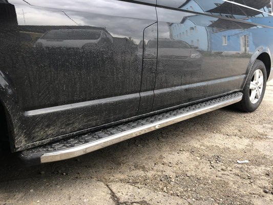 Side area BlackLine (2 pieces, aluminum) for Volkswagen T5 Multivan 2003-2010 - image 1