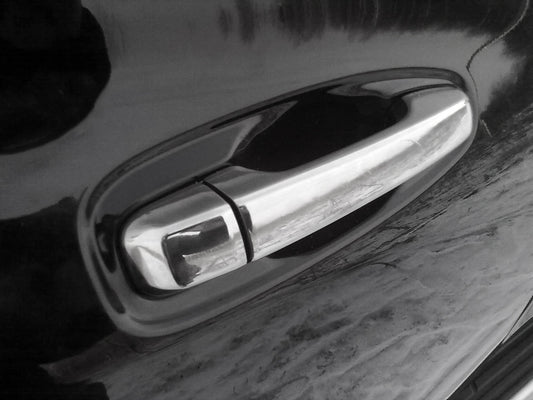 Chrome Door Handle Covers (4 pcs, Stainless Steel) for Toyota Land Cruiser Prado 150 2009-2023 - image 1