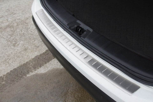 Rear bumper OmsaLine (2014-2017, stainless steel) for Nissan Qashqai 2014-2021 - Reelken Auto
