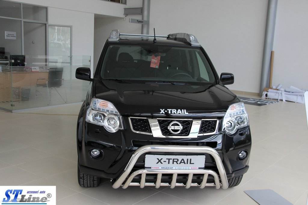 Front protection WT002 (stainless) for Nissan X-trail T31 2007-2014 - Reelken Auto