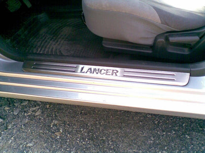 Door Sill Protectors OmsaLine (4 pcs, Stainless Steel) for Mitsubishi Lancer 9 2004-2008 - image 2