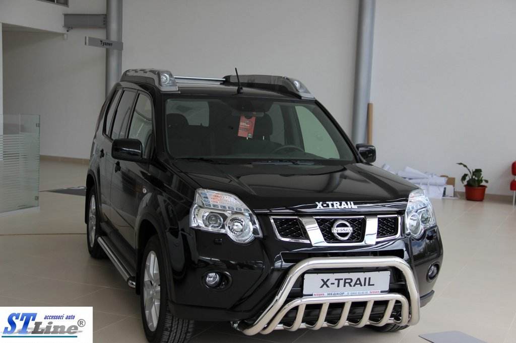Front protection WT002 (stainless) for Nissan X-trail T31 2007-2014 - Reelken Auto