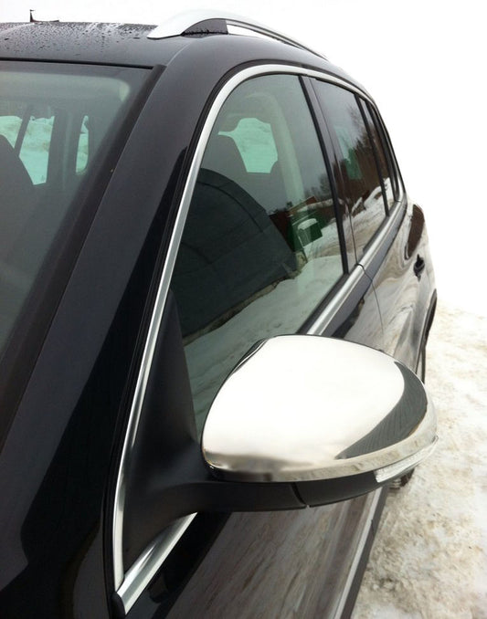 Lining the mirrors (2 piece, stainless steel) for Volkswagen Tiguan 2007-2016 - image 1