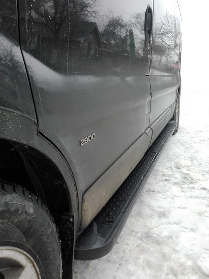Side platforms Black Allmond (2 pieces, aluminum) for Opel Vivaro 2001-2015 - image 1