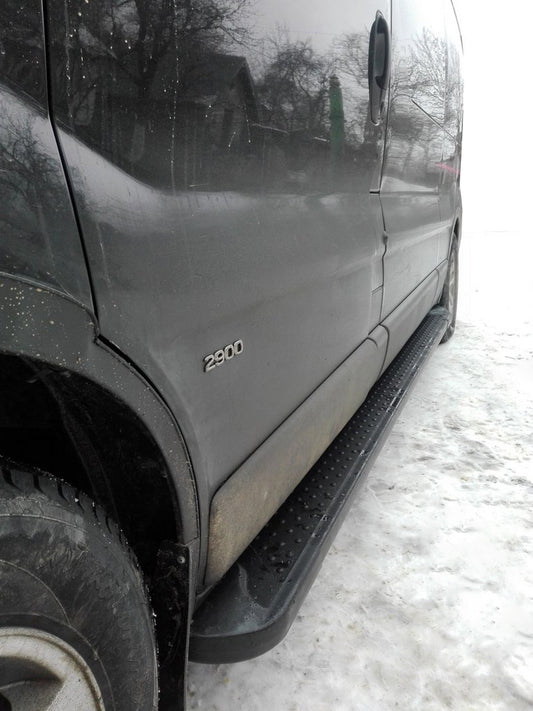 Side platforms Black Allmond (2 pieces, aluminum) for Opel Vivaro 2001-2015 - image 1