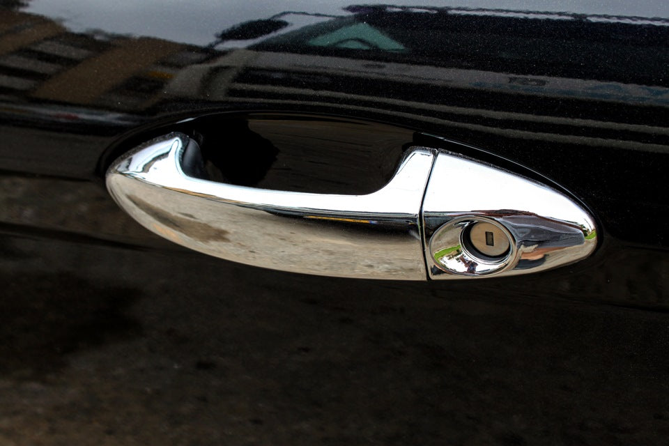 Chrome Door Handle Covers (4 pcs, Stainless Steel) for Ford Fiesta 2008-2017 - image 1