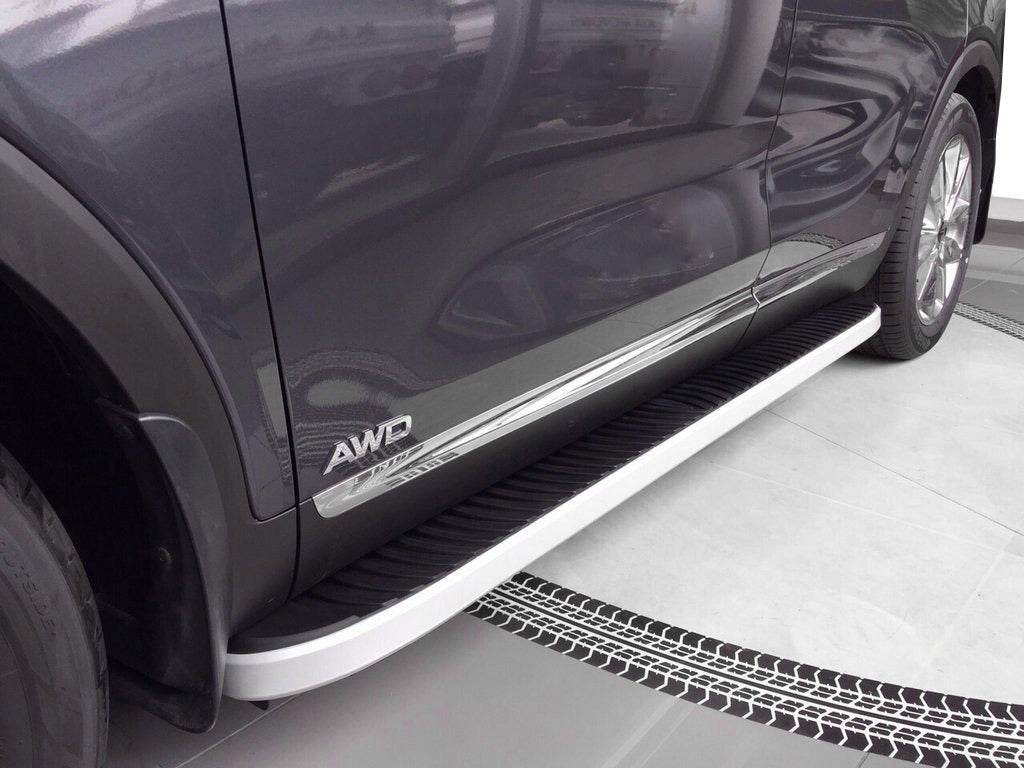 Side area Tayga Grey (2 pcs., Aluminum) for Kia Sorento III UM 2014-2020 - Reelken Auto
