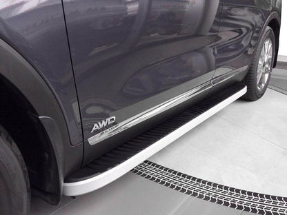 Side area Tayga Grey (2 pcs., Aluminum) for Kia Sorento III UM 2014-2020 - Reelken Auto