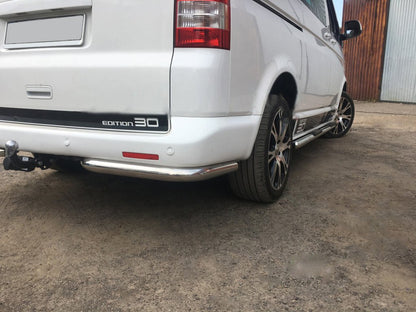 Rear Corner Bars AK003 (2 pcs, stainless steel) for Volkswagen T5 Multivan 2003-2010 - image 1