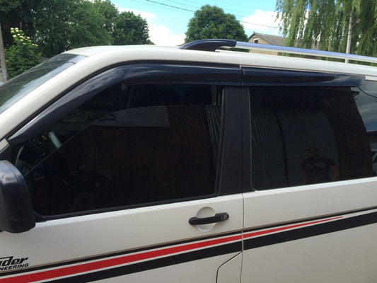 Window Deflectors (4 pcs, Sunplex Sport) for Volkswagen T5 Transporter 2003-2010 - image 2