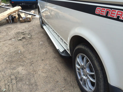 Side sills Allmond Grey (2-piece pack) for Volkswagen T5 Transporter 2003-2010 - image 1