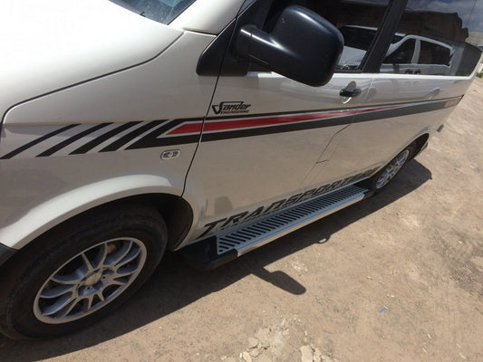 Side Steps Line (2 pcs, Aluminum) for Volkswagen T5 Transporter 2003-2010 - image 1