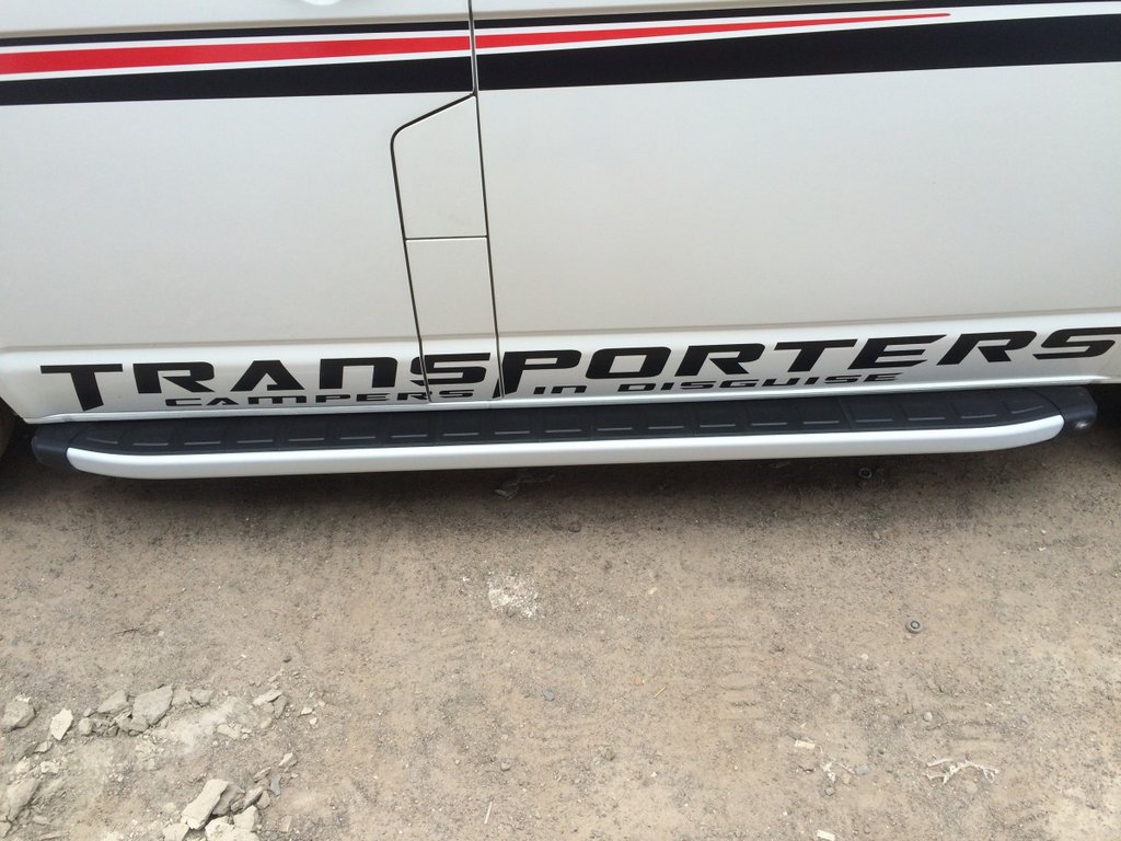 Side Steps Fullmond (2 pcs, aluminum) for Volkswagen T4 Transporter 1990-2003 - image 1