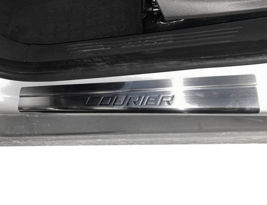 Sill Carmos V1 (4 pieces, stainless steel) for Ford Courier 2014-2023 - Reelken Auto