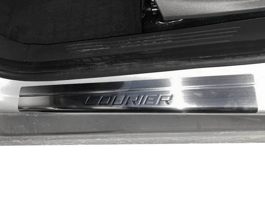 Sill Carmos V1 (4 pieces, stainless steel) for Ford Courier 2014-2023 - Reelken Auto