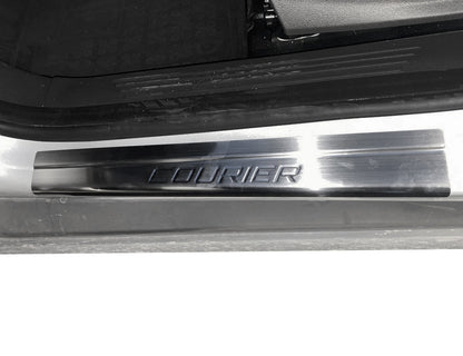 Door Sill Protectors Carmos V1 (4 pcs, Stainless Steel) for Ford Courier 2014-2023 - image 2