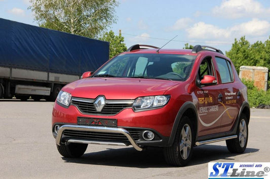 WT007 front arc (stainless) for Dacia Sandero 2013-2020 - Reelken Auto