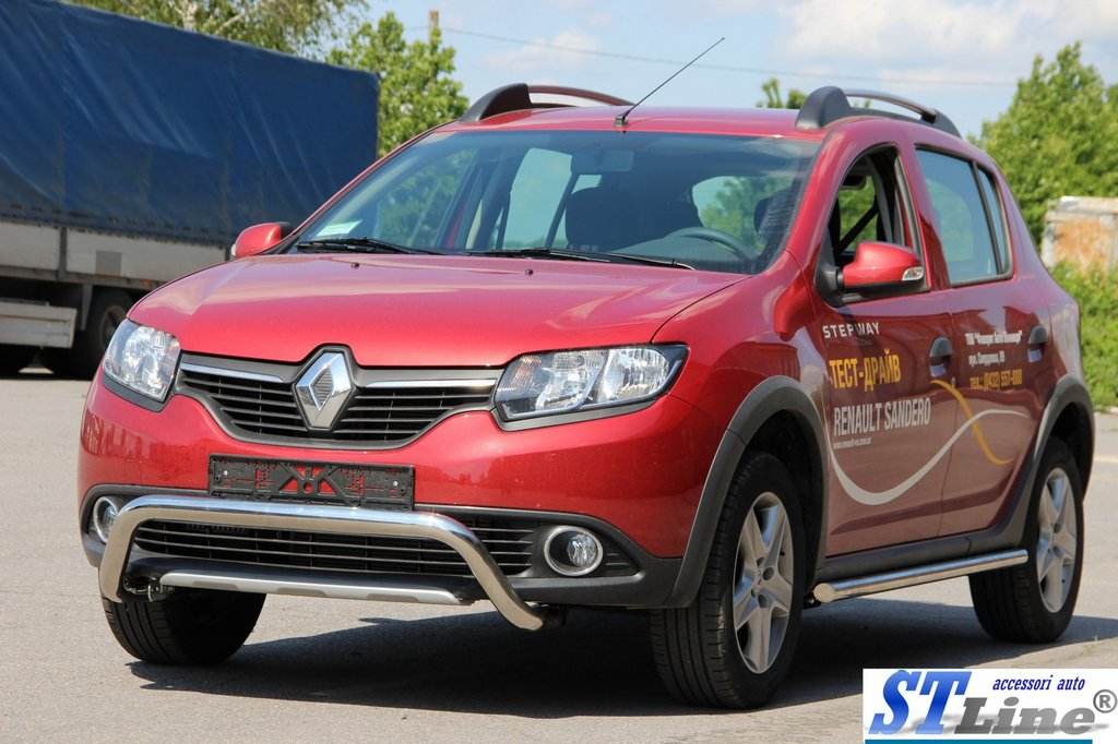 WT007 front arc (stainless) for Dacia Sandero 2013-2020 - Reelken Auto