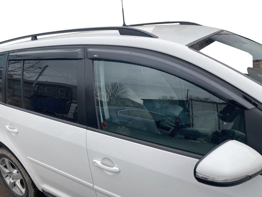 Window Deflectors (4 pcs, HIC) for Volkswagen Touran 2010-2015 - image 1