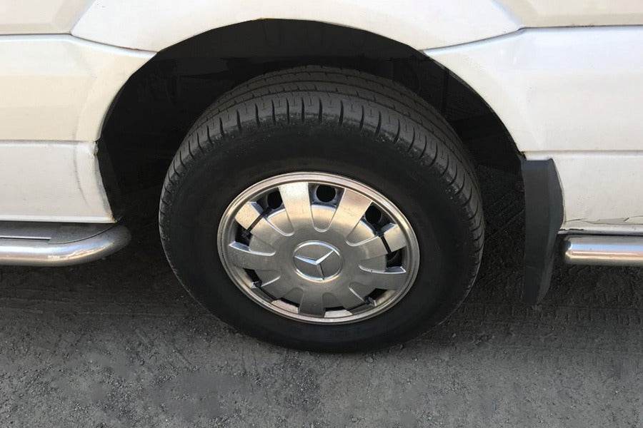 Petals stainless steel caps (1 roller, 4 pcs.) for Volkswagen Crafter 2006-2016 - Reelken Auto