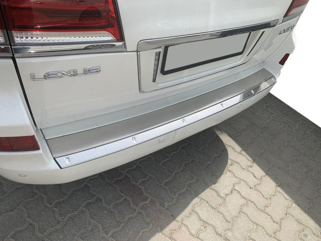 Rear Bumper Insert Chrome (2012-2015) for Lexus LX570/450d 2008-2022 - image 2